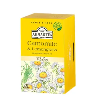 Ahmad Tea Camomile & Lemongrass, 20 bags