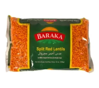 Baraka Split Red Lentils 908g