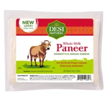 Desi Natursl Paneer (Whole Milk, Brick)