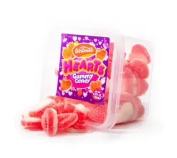 Wellmade Hearts Gummy Candy 150g